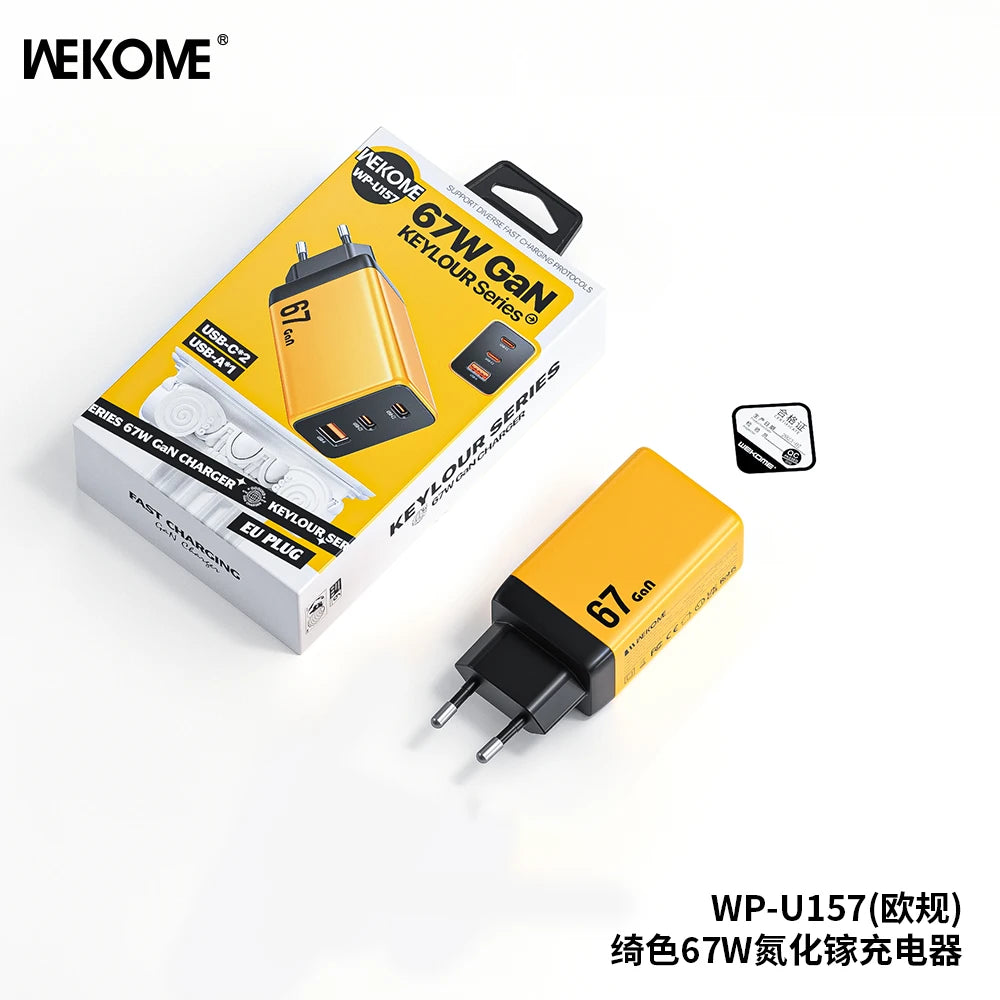 WEKOME 67W GaN Charger Quick Charge Fast Charging Type C Charger