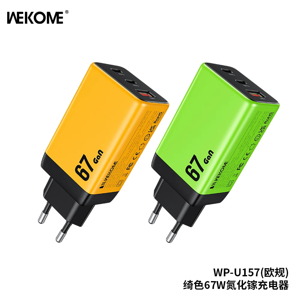 WEKOME 67W GaN Charger Quick Charge Fast Charging Type C Charger