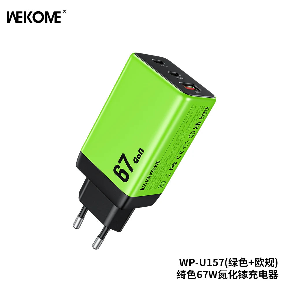 WEKOME 67W GaN Charger Quick Charge Fast Charging Type C Charger