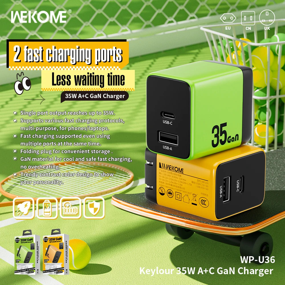 WEKOME 67W GaN Charger Quick Charge Fast Charging Type C Charger