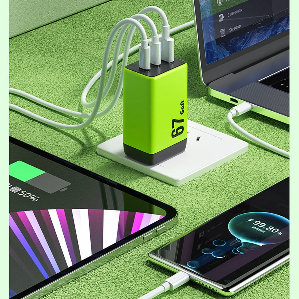 WEKOME 67W GaN Charger Quick Charge Fast Charging Type C Charger