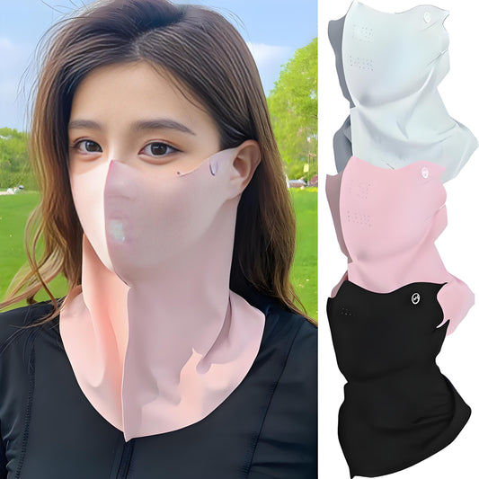 Summer UV Protection Ice Silk Neck Face Mask