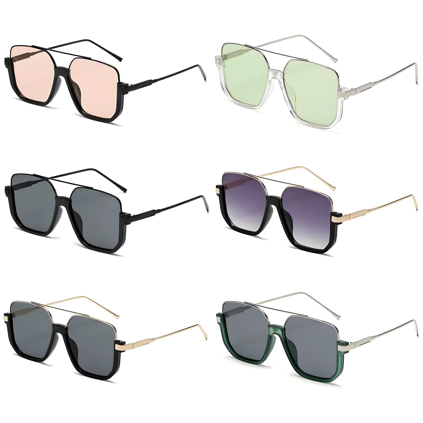 Trendy Oversized Vintage Sunglasses: Stylish UV400 Protection for Men and Women